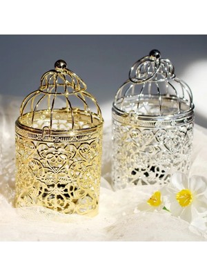 Zhuning Shop 1 A-Gold Style Avrupa Altın Hollow Metal Desen Silindir Mumluk Düğün Centerpieces Dekoratif Demir Şamdan Fener Dekor El Sanatları (Yurt Dışından)