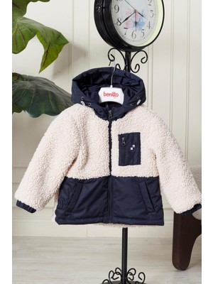 Benitto Kids Benitto 51309 Peluş Bebek Çocuk Mevsimlik Şişme Mont Uzun Kol Kapüşonlu Lacivert Cinsiyet: Erkek