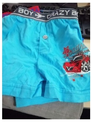 Tutku Çok Renkli Erkek Çocuk Boxer 6'lı Paket Elastan Pamuk Baskılı Rahat Tasarım