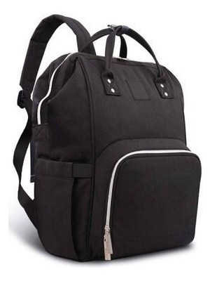 Mother Bag Store Anne Bebek Bakım Sırt Çantası Pullu Termoslu Siyah Sıvı Geçirmez Tekstil Malzeme ile Kullanışlı