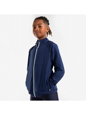 Decathlon Kiprun Çocuk Koşu Rüzgarlığı - Lacivert/Gri - Kiprun Wind Jacket Jr