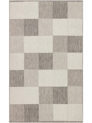 Eko Halı Mono Mno 01 Grey Kaymaz Tabanlı Jüt Dokulu Sisal Kilim