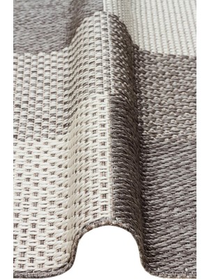 Eko Halı Mono Mno 01 Grey Kaymaz Tabanlı Jüt Dokulu Sisal Kilim