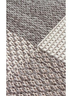 Eko Halı Mono Mno 01 Grey Kaymaz Tabanlı Jüt Dokulu Sisal Kilim