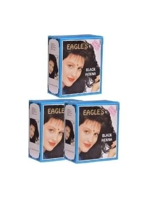 Hint Kınası Siyah 6'lı Kutu 3 Adet