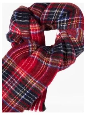 Kadın Kırmızı Ekoseli Atkı - Gabriel Najdorf Trekking Termal Çorap