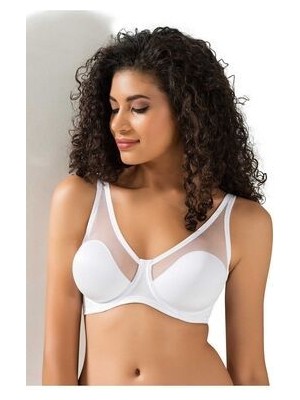 Kadın Beyaz Toparlayıcı Soft Tül Cup Sütyen