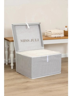 Miss Juli 1 Adet Çok Amaçlı Kapaklı Kutu Hurç Mini Boy 40*30*25  cm