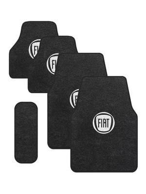 Fiat Füme Halı Paspas Takımı (Siyah Biyeli)-Oto Halıflex Paspas