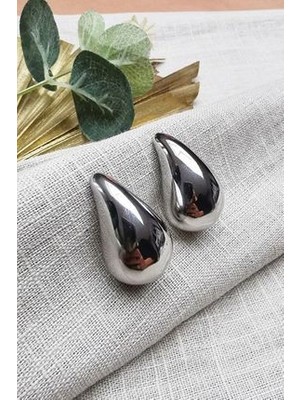 Italyan Bottega Tombul Küpe 1405 Gümüş Rengi