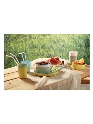 IKEA Çok Renkli Kalas Tabak Seti Pastel Tonlar 6 Adet