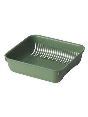 IKEA 1 Skolast Gıda Atık Kabı Yeşil, Lavabo Süzgeci 16X17X5 cm Plastik