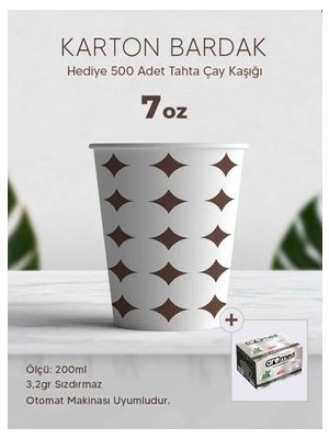7 Oz Karton Bardak 3000 Bardak