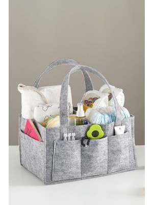 Anne Bebek Çantası Anne Bebek Çantası Pratik Düzenleyici Keçe Bebek Bakım Organizeri Anne Bebek Bakı