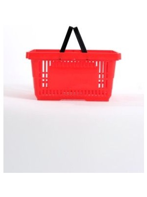Plastik Market El Sepeti 22 L Kırmızı