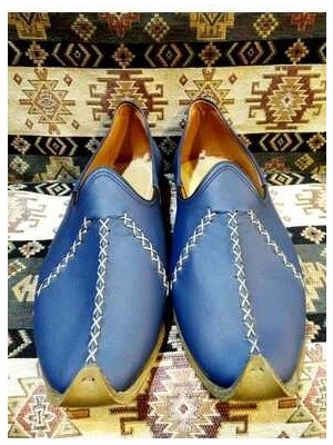 Yemeni (Çarık), Osmanlı Yemeni Dünyası, Deri Yemeni, Lacivert Renk