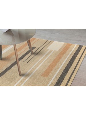 Eko Halı Eko Brooklyn Hasır Görünümlü Kaymaz Renkli Dokuma Modern Kilim BRK06