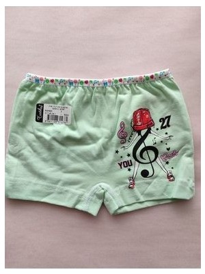 Kız Çocuk Pamuklu Likralı Boxer 0181 6-Lı