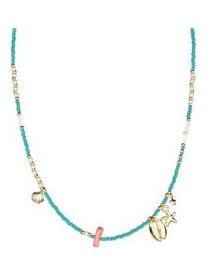 Deniz Objeleri Detay Boncuk Kolye