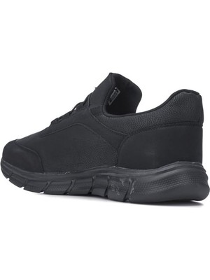 Lepons Büyük Numara 48-50 Siyah Nubuk Cilt Mevsimlik Comfort Sneaker
