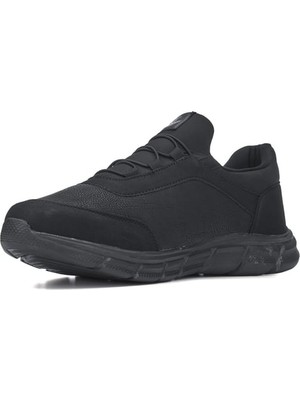 Lepons Büyük Numara 48-50 Siyah Nubuk Cilt Mevsimlik Comfort Sneaker