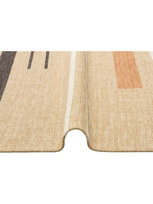 Eko Halı Eko Brooklyn Hasır Görünümlü Kaymaz Renkli Dokuma Modern Kilim BRK06