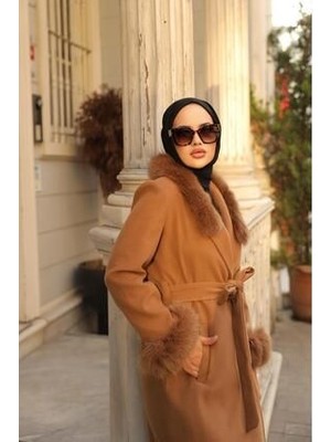 Şık Taba Renk Kaban 36-44 Beden Yerli Üretim