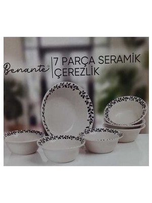 7 Parça Seramik Çerezlik