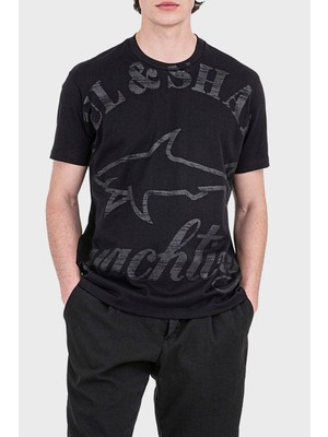 Paul & Shark % 100 Pamuk Regular Fit Bisiklet Yaka T Shirt Erkek T Shirt 22411018 011