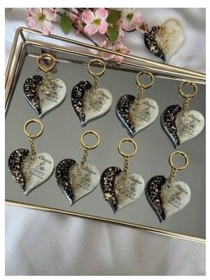 Taşlı Kalp Anahtarlık 20 Adet