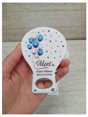 25 Adet Balon Açacak Magnet Sünnet Mavi Balon