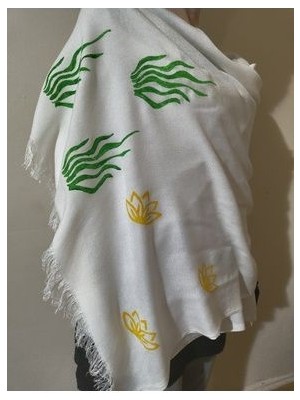 Yellow Lotus Shawl Şal
