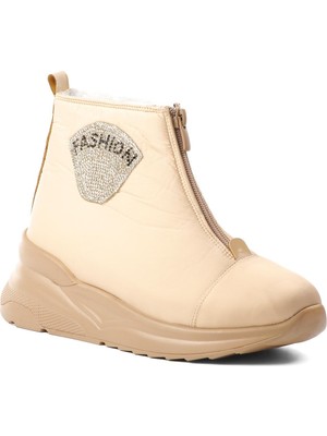Ayakmod Bej Kadın Kar Botu