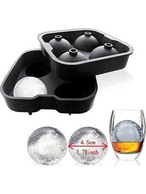 Silikon Buz Kalıbı 4'lü Top 45 mm (TBK-45)