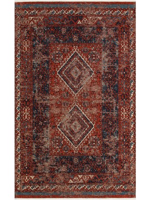 Eko Halı Eko Anadolu Antik Desenli Yıkanabilir Kaymaz Tabanlı Etnik Kilim AND02