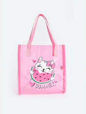 LC Waikiki Lcw Accessorıes Kedi Baskılı Alışveriş Çantası