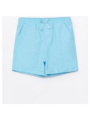 Beli Lastikli Basic Kız Çocuk Şort