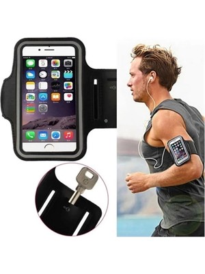 Asfal Tüm Telefonlar ile Uyumlu Kol Bandı Spor ve Koşu Için Telefon Tutucu Anahtar ve Kulaklık Girişli