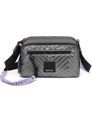 Smart Bags Parlak Kumaş Çapraz Askılı Kadın Postacı Çantası 3249