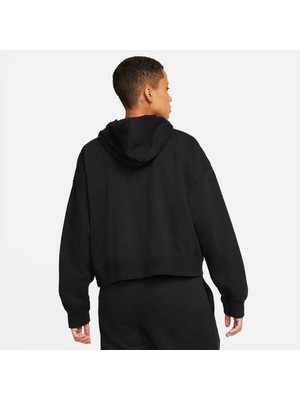 Nike Jordan Essentials Fleece Core Hoodie Kadın Siyah Kapüşonlu  Sweatshirt  DN4570-010