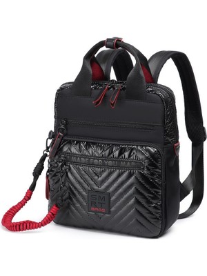 Smart Bags Parlak Kumaş Küçük Boy Askılı Kadın Sırt Çantası 3250