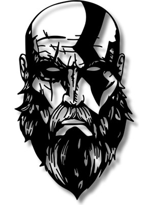 Artera Design Dekoratif Metal Sanatı Kratos God Of War Metal Duvar Tablosu Pop Art