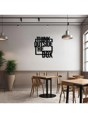 Artera Design Metal Dekor Think Outside Metal Duvar Tablosu Imza