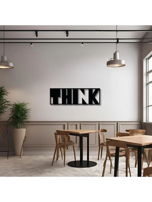 Artera Design Sanatsal Metal Tablo Think Metal Duvar Tablosu Imza