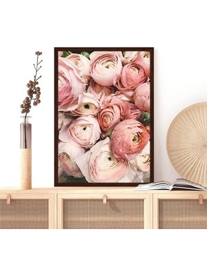 Pembe Güller 4 Çerçeve ve Poster - B1126