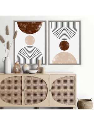 Daireler 1 Ikilli Çerçeve ve Poster Seti - C1022