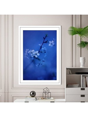 Lacivert Bitki 1 Çerçeve ve Poster - B1118