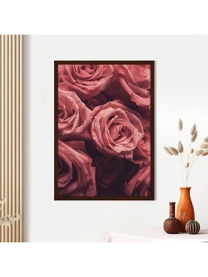 Pembe Güller 3 Çerçeve ve Poster - B1122