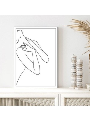 Line Art Kadın 2 Çerçeve ve Poster - C1252