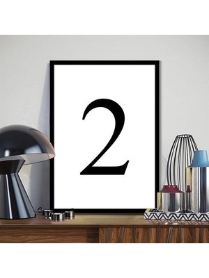 Kişiye Özel Rakam 1 Çerçeve ve Poster - HRF1001